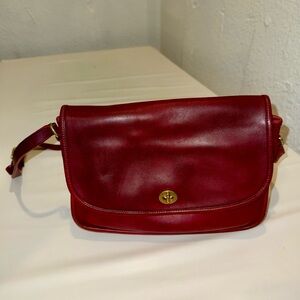 Vintage RARE Red Coach City Bag 9790
